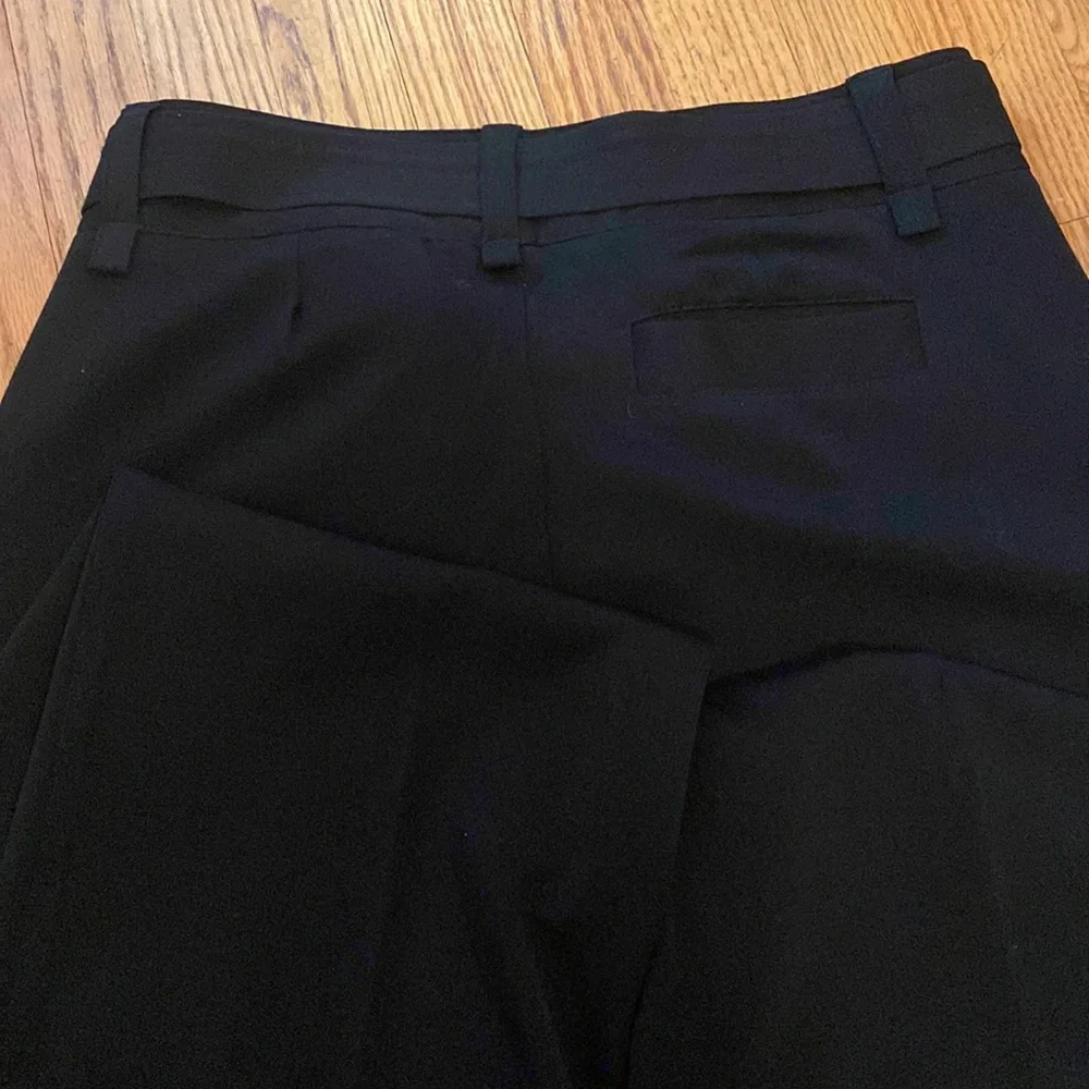 Ninety | Black Wide Leg Dress Slack with Tie Belt‎
